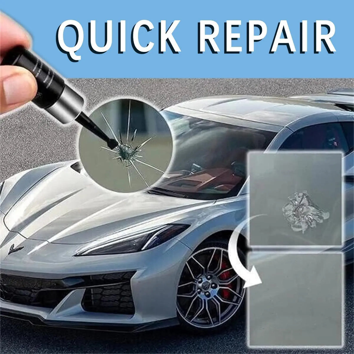 Fast Windshield Crack Repair Kit - Instant Fix & Restore | Buy 1 Get 1 Free