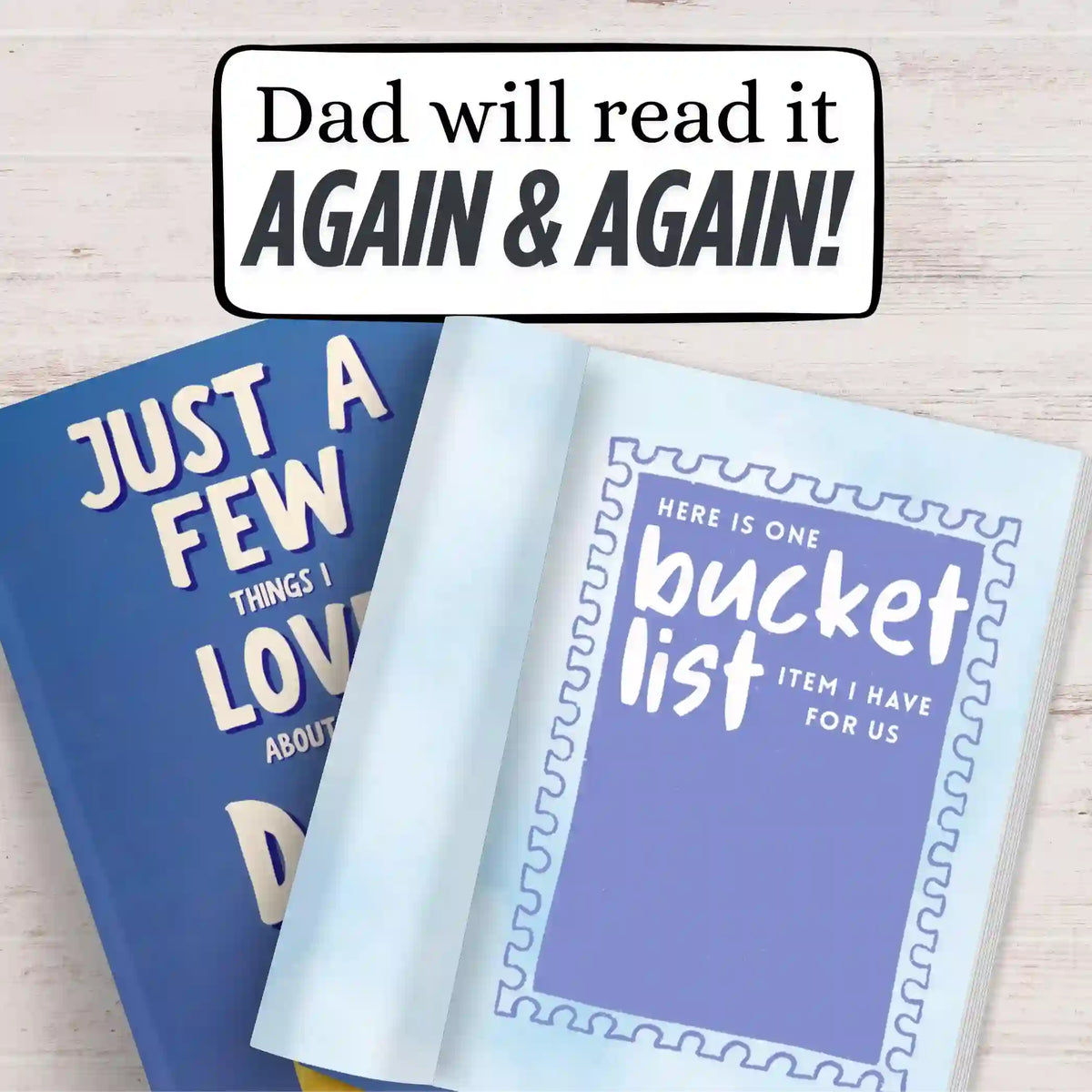 Personalized "Things I Love About You" Fill-In Book for Dad