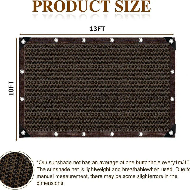 Heavy Duty Outdoor Privacy Screen Fence Shade Mesh Net