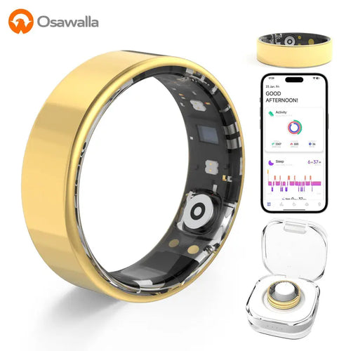 Smart Health Ring with Sleep & Activity Tracker – Zero Subscription Fees