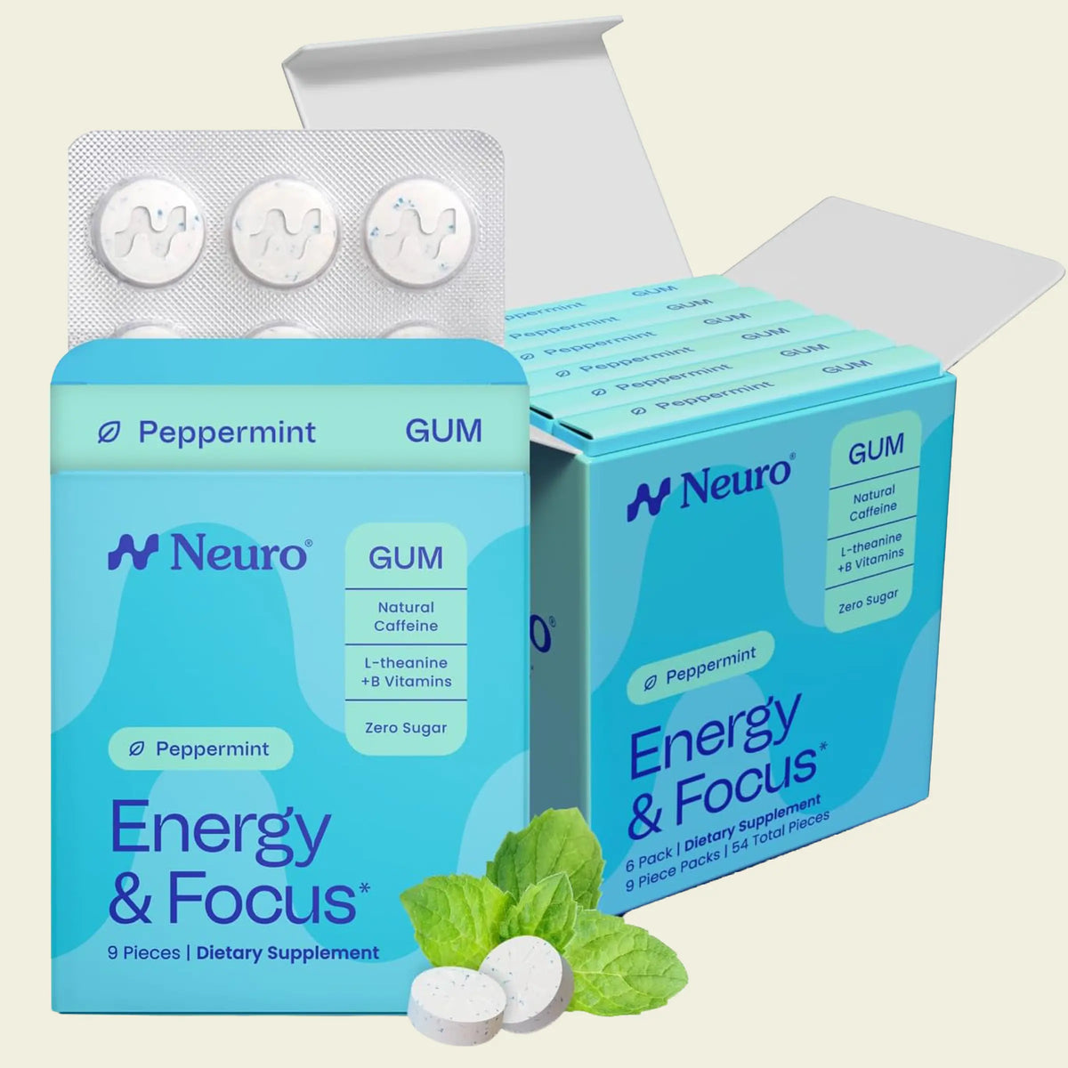 Energy & Focus Gum/Mints - Instant Energy & Laser Focus In Just 2 Minutes