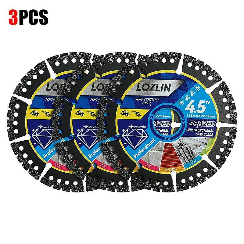 4.5" Vacuum Brazed Multi-Purpose Diamond Saw Blade for All Materials
