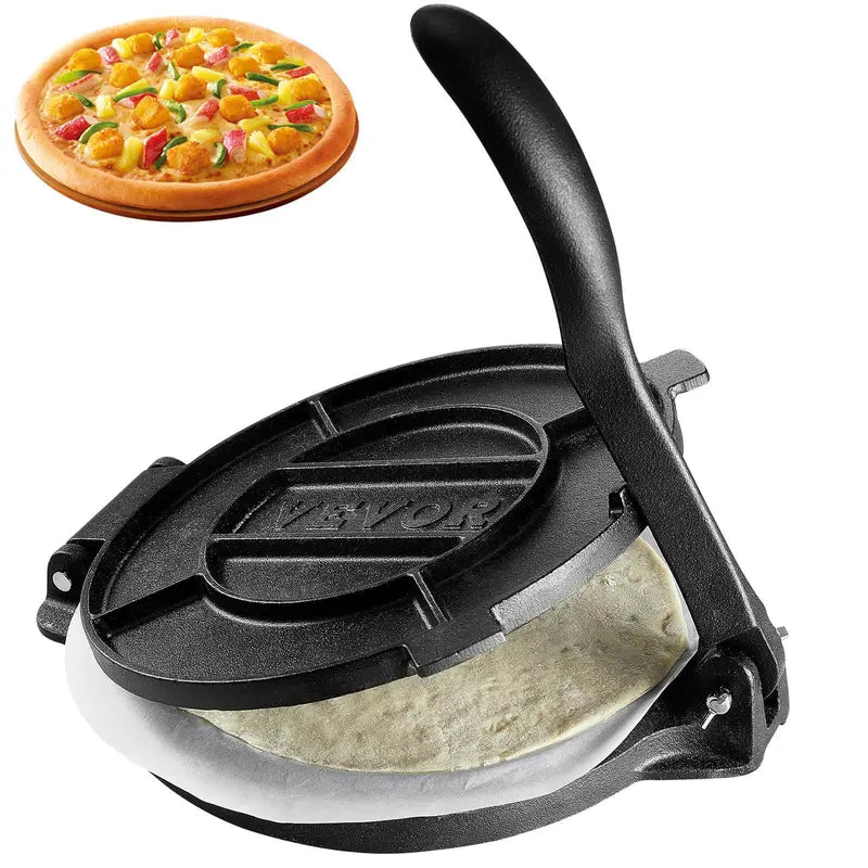 Cast Iron Tortilla Press Maker for Perfect Homemade Flatbreads & Tacos