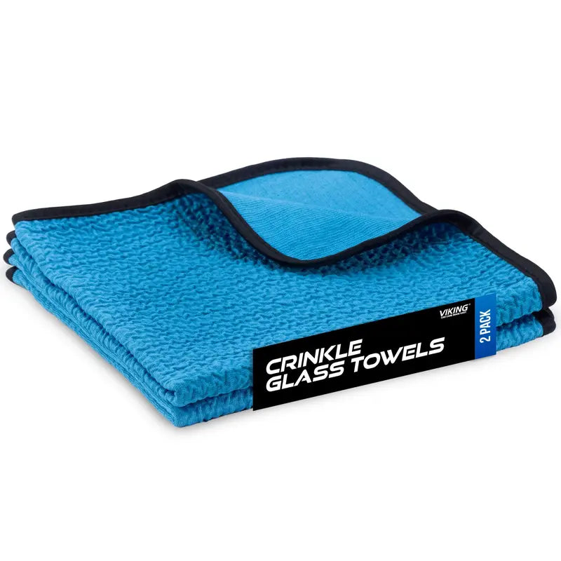 Streak-Free Crinkle Glass Cleaning Towels
