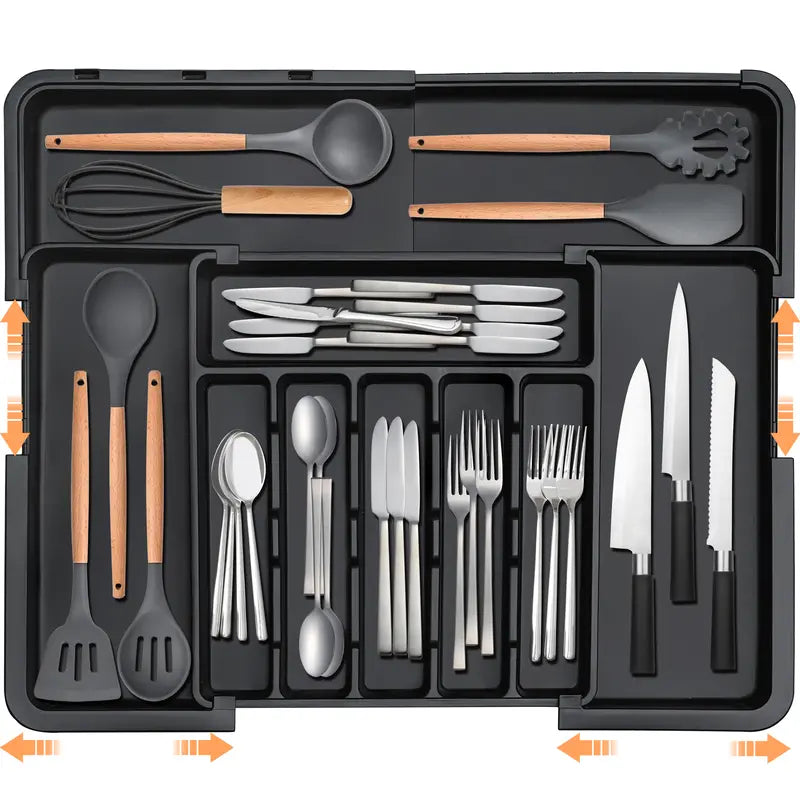 Expandable Kitchen Drawer Organizer for Cutlery & Utensils