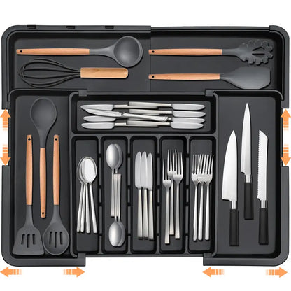 Expandable Kitchen Drawer Organizer for Cutlery & Utensils