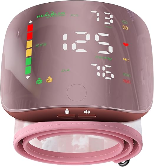 One-Touch Wrist BP Monitor - Track Your Health Anywhere, Beautifully.
