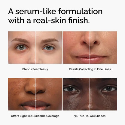 Flawless Liquid Serum Foundation: Waterproof Full Coverage