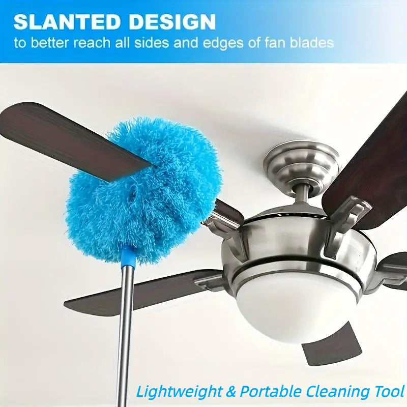Extendable Ceiling Fan Duster – 360° Wrap-Around Cleaning Without Ladders | Buy 1 Get 1 Free