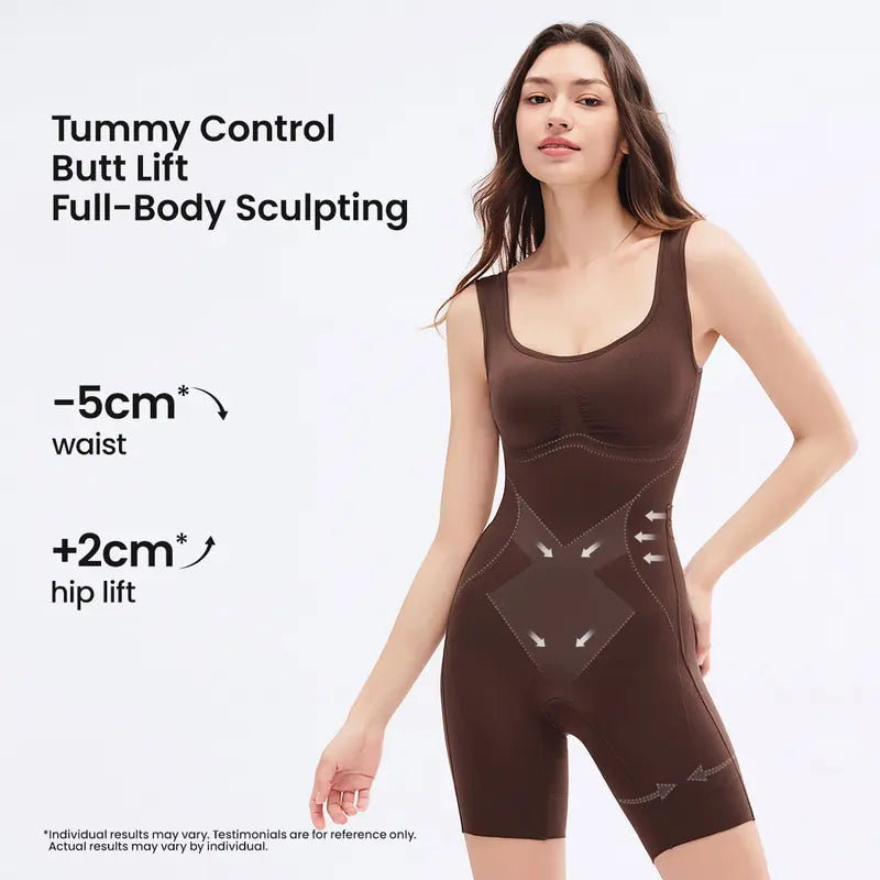 Instant Tummy Control & Butt Lifting Bodysuit with Easy Bathroom Drop-Seat