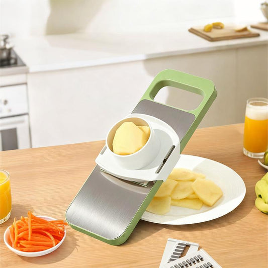 Multi-Functional Vegetable Slicer With Stainless Steel Blades