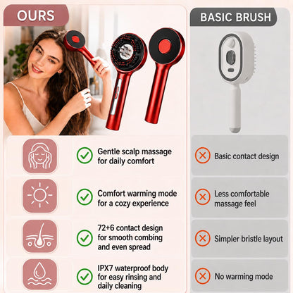 Deep Scalp Massager & Liquid Applicator Brush for Thicker Fuller Hair