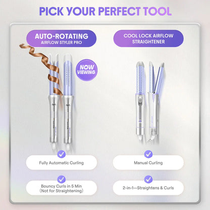 One-Touch Auto-Rotating Airflow Styler for Effortless Long-Lasting Curls