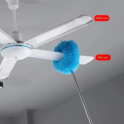 Extendable Ceiling Fan Duster – 360° Wrap-Around Cleaning Without Ladders | Buy 1 Get 1 Free