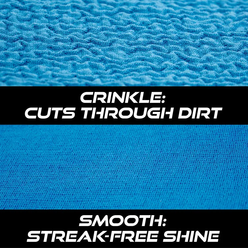 Streak-Free Crinkle Glass Cleaning Towels