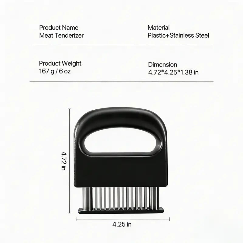 48-Blade Ultra Sharp Meat Tenderizer Tool for Juicier Steak & Faster Marinade | Buy 1 Get 1 Free