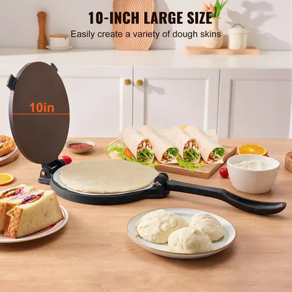 Cast Iron Tortilla Press Maker for Perfect Homemade Flatbreads & Tacos