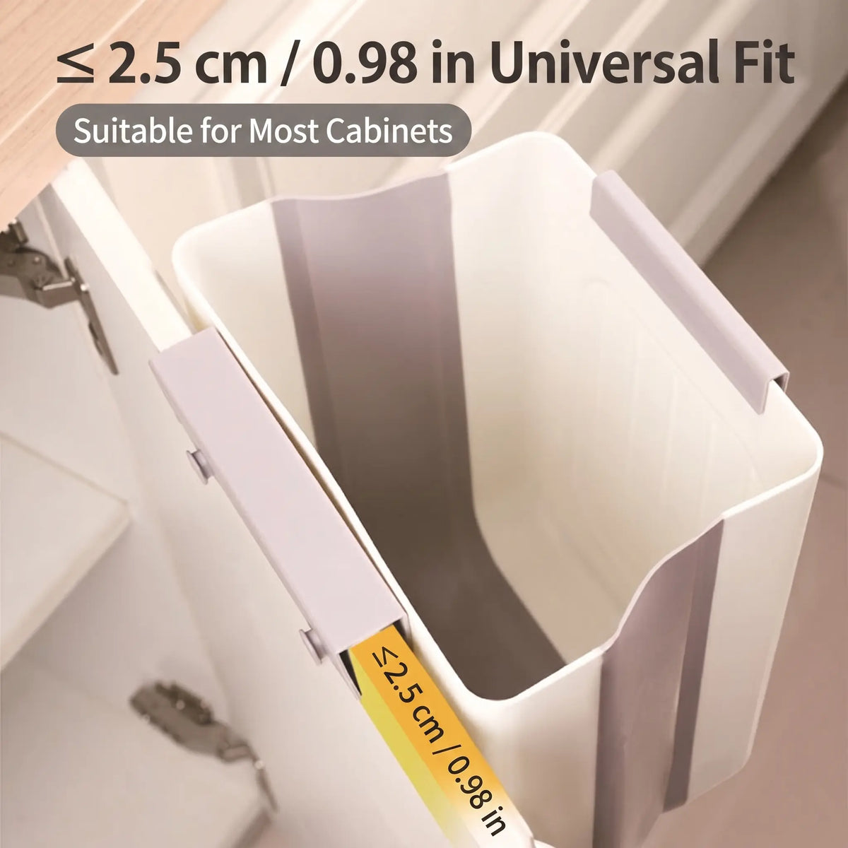 Foldable Hanging Kitchen Trash Can for Cabinet Doors | Buy 1 Get 1 Free