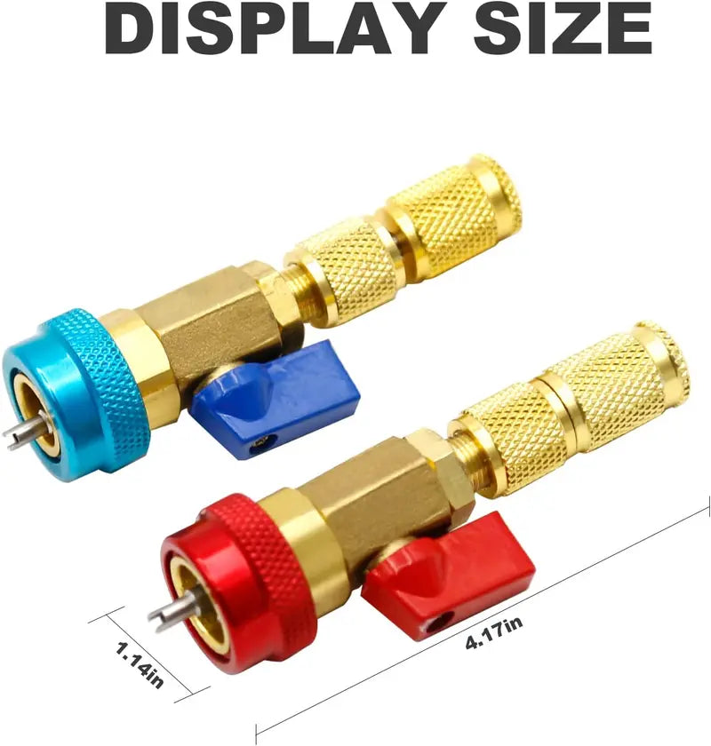 AC Valve Core Remover Tool Set - Swap Cores Fast Without Refrigerant Loss