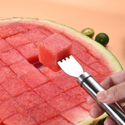 2-in-1 Stainless Steel Watermelon Slicer & Fork Tool | Buy 1 Get 1 Free