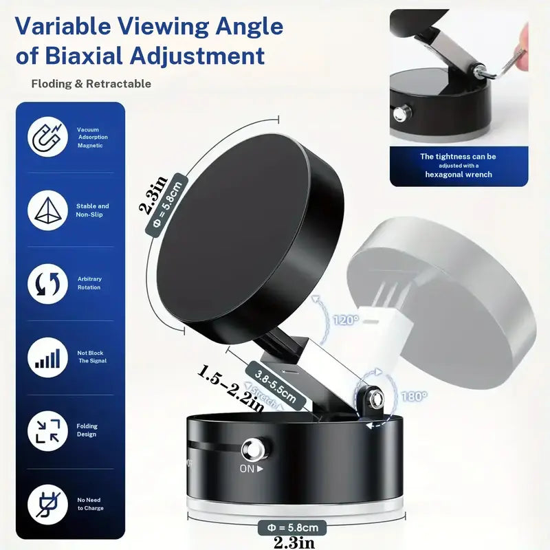 Ultra-Strong Vacuum Magnetic Car Phone Mount | Buy 1 Get 1 Free