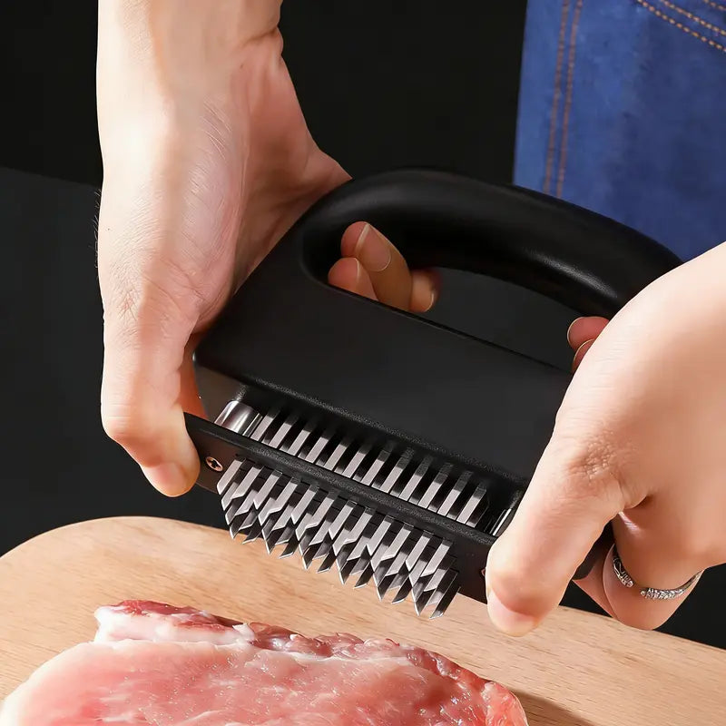 48-Blade Ultra Sharp Meat Tenderizer Tool for Juicier Steak & Faster Marinade | Buy 1 Get 1 Free