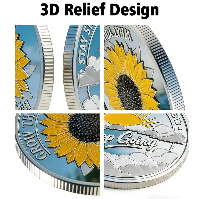 3D High Relief Crucifixion & Resurrection Commemorative Faith Coin