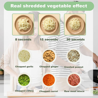 4-in-1 Handheld Electric Vegetable Cutter & Chopper