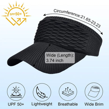 UPF 50+ Sun Visor Hat - Block 99% UV Rays with Breathable Cooling Comfort | Buy 2 Get 1 Free