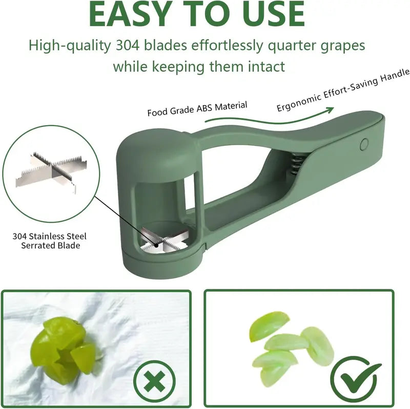 Quick Grape & Cherry Tomato Slicer for Safe Snack Prep | Buy 1 Get 1 Free