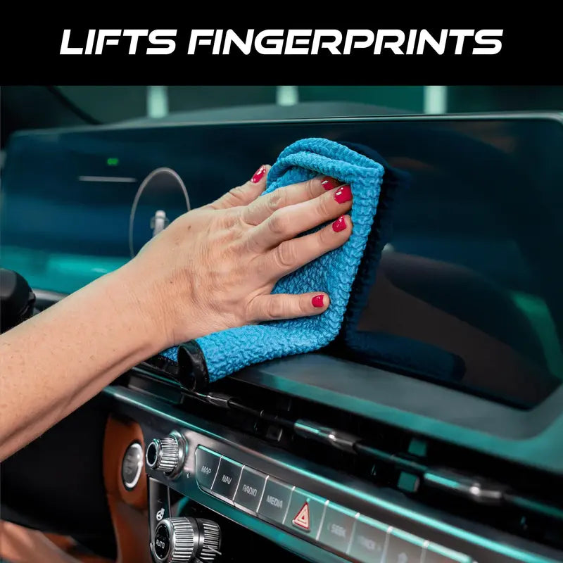 Streak-Free Crinkle Glass Cleaning Towels