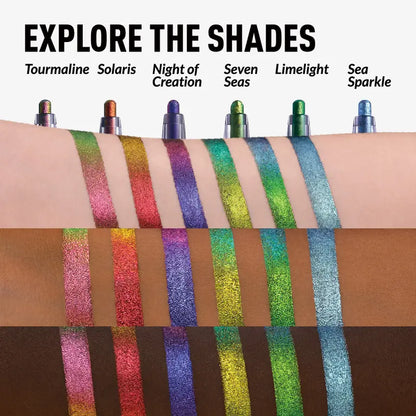 Multichrome Chameleon Gel Eyeliner: Color-Shifting Metallic Makeup