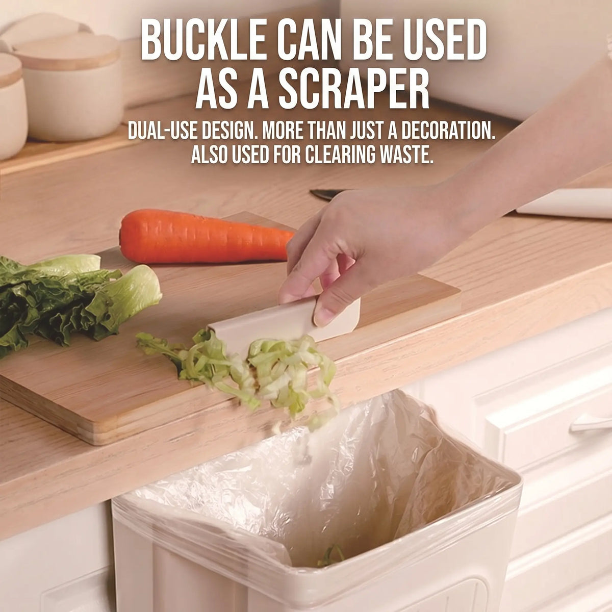 Foldable Hanging Kitchen Trash Can for Cabinet Doors | Buy 1 Get 1 Free