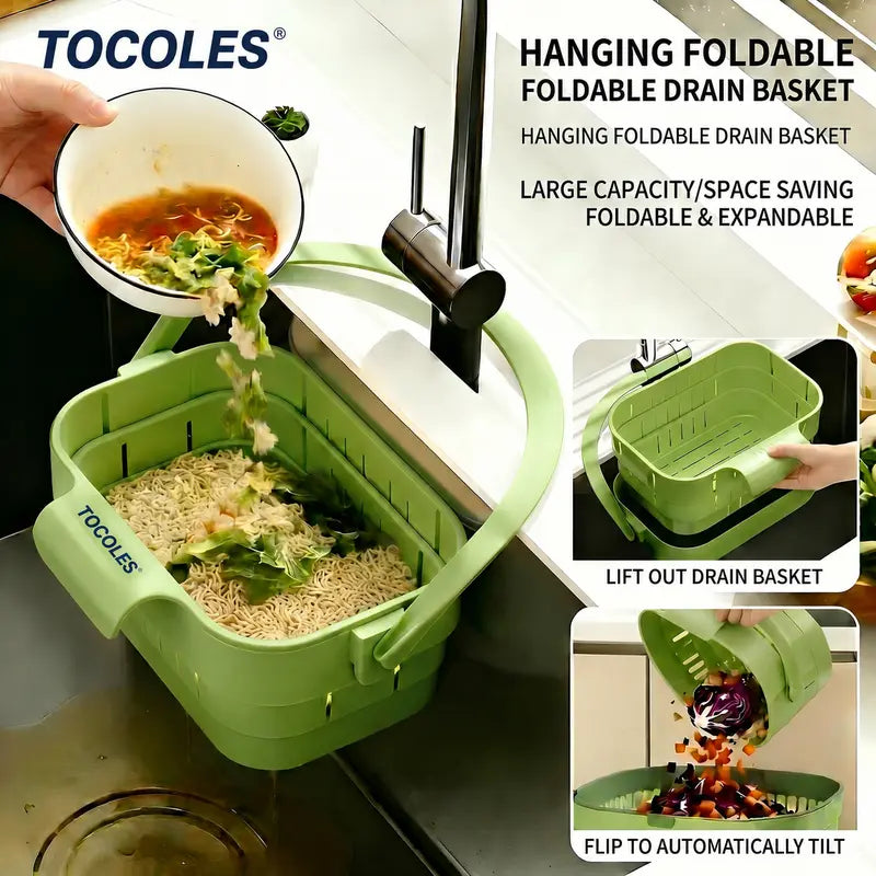 Over-the-Sink Expandable Collapsible Colander Basket & Strainer | Buy 1 Get 1 Free