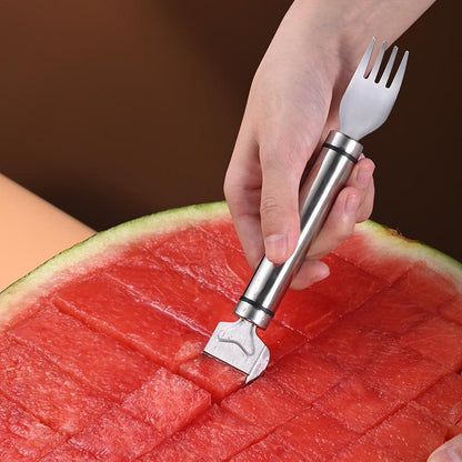 2-in-1 Stainless Steel Watermelon Slicer & Fork Tool | Buy 1 Get 1 Free