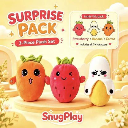 Musical & Sensory Fruit Plush Set with Sound FX