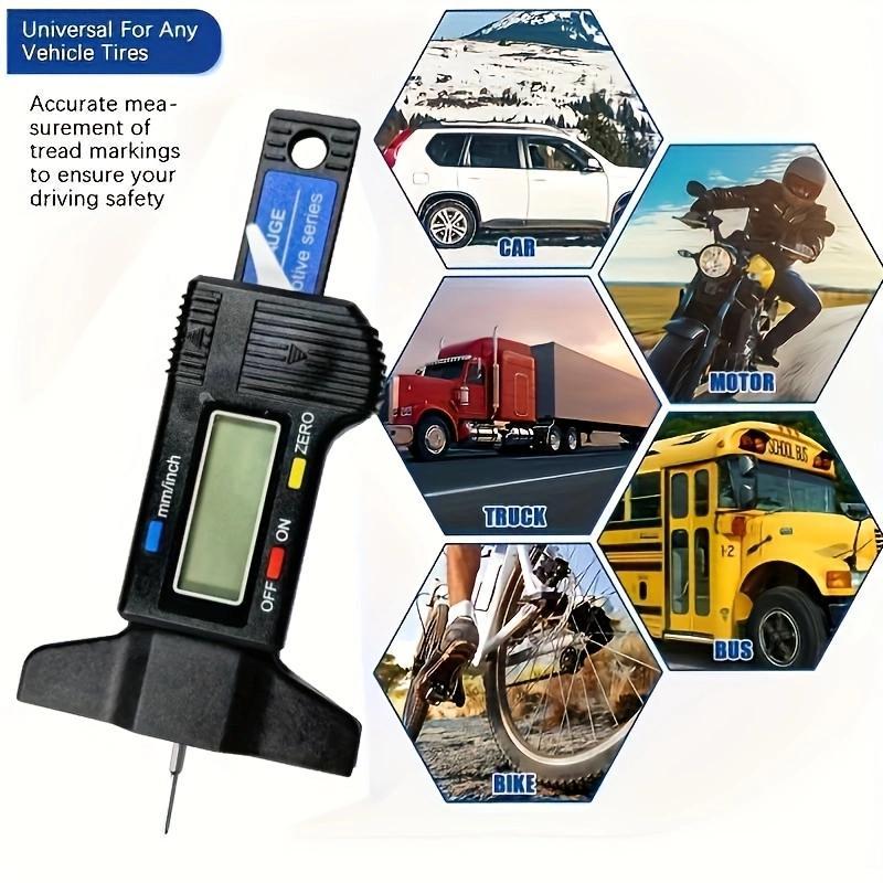 Precision Digital Tire Tread Depth Gauge for Instant Road Safety | Buy 1 Get 1 Free