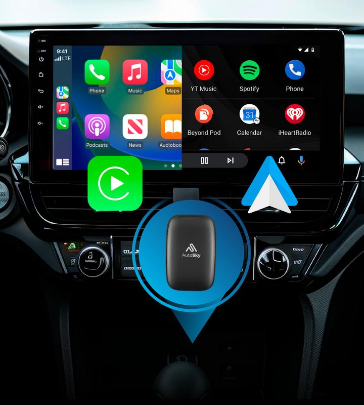 Wireless CarPlay AI Box Stream YouTube & Netflix