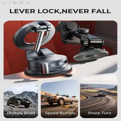 Ultra-Strong Vacuum Magnetic Phone Mount