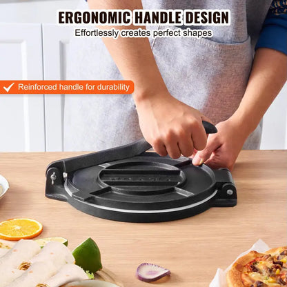 Cast Iron Tortilla Press Maker for Perfect Homemade Flatbreads & Tacos