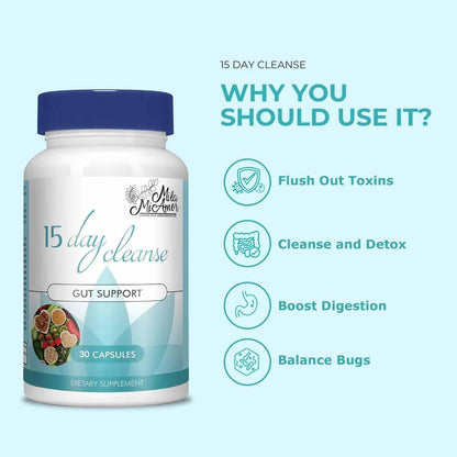 Flush Waste & Relieve Bloating with 15-Day Gut Cleanse Capsules