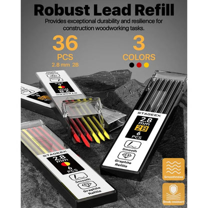 Precision Deep-Hole Carpenter Pencil & Marking Kit