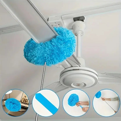 Extendable Ceiling Fan Duster – 360° Wrap-Around Cleaning Without Ladders | Buy 1 Get 1 Free