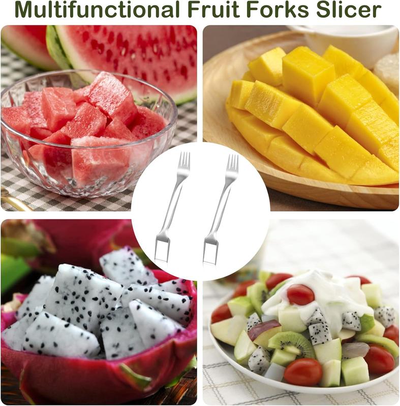 2-in-1 Stainless Steel Watermelon Slicer & Fork Tool | Buy 1 Get 1 Free