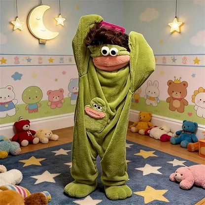 Ultra-Soft Monster Plush Onesie Pajamas for Cozy Cosplay & Lounging