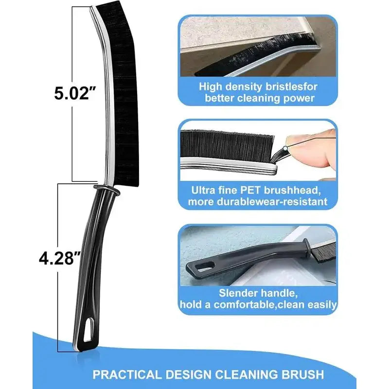 Ultra-Hard Bristle Crevice Cleaning Brush for Deep Gaps & Track Grooves | Buy 1 Get 1 Free