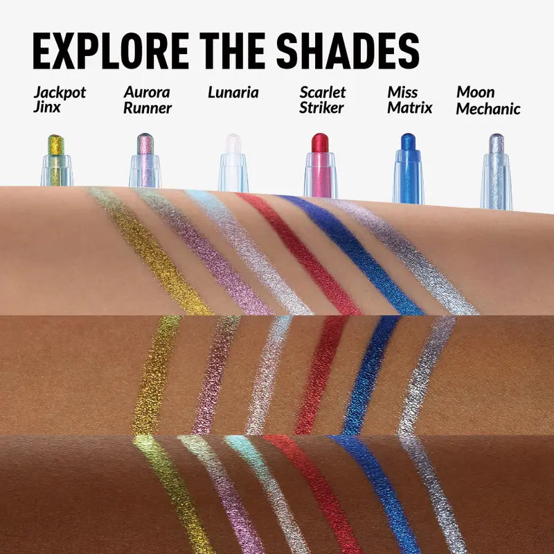 Multichrome Chameleon Gel Eyeliner: Color-Shifting Metallic Makeup