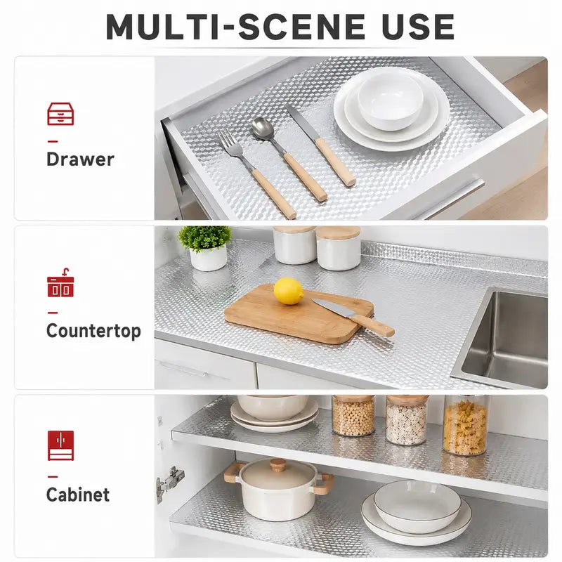 Self-Adhesive Oil-Proof Aluminum Foil Kitchen Backsplash Sticker | Buy 1 Get 1 Free