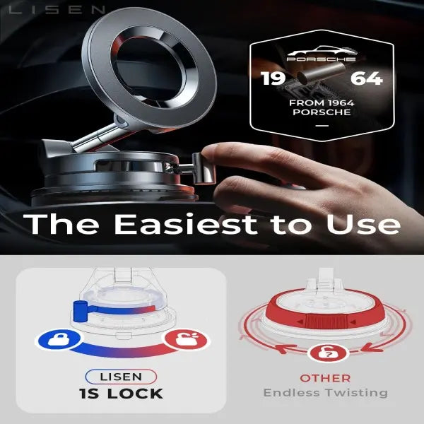 Ultra-Strong Vacuum Magnetic Phone Mount