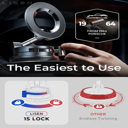 Ultra-Strong Vacuum Magnetic Phone Mount